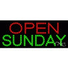 LED Sign - Open Sunday / 11"H x 27"W x 1"D