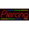 LED Sign - Piercing / 11"H x 27"W x 1"D