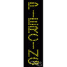 LED Sign - Piercing / 24"H x 7"W x 1"D
