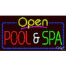 LED Sign - Pool & Spa Open / 17"H x 32"W x 1"D