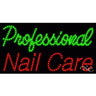 LED Sign - Professional Nail Care / 17"H x 32"W x 1"D