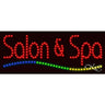 LED Sign - Salon & Spa / 11"H x 27"W x 1"D