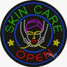 LED Sign - Skin Care Open / 26"H x 26"W x 1"D