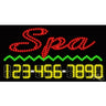 LED Sign - Spa / 17"H x 32"W x 1"D