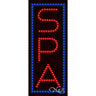 LED Sign - Spa / 27"H x 11"W x 1"D