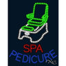 LED Sign - Spa Pedicure / 26"H x 20"W x 1"D