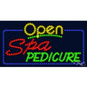 LED Sign - Spa Pedicure Open / 17"H x 32"W x 1"D