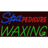 LED Sign - Spa Pedicure Waxing / 17"H x 32"W x 1"D
