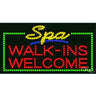 LED Sign - Spa Walk Ins Welcome / 17"H x 32"W x 1"D