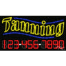 LED Sign - Tanning / 17"H x 32"W x 1"D