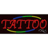 LED Sign - Tattoo / 11"H x 27"W x 1"D