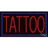 LED Sign - Tattoo / 17"H x 32"W x 1"D