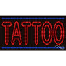 LED Sign - Tattoo / 17"H x 32"W x 1"D