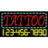 LED Sign - Tattoo / 17"H x 32"W x 1"D