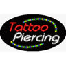 LED Sign - Tattoo Piercing / 15"H x 27"W x 1"D