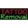 LED Sign - Tattoo Removal / 11"H x 27"W x 1"D