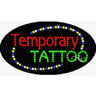 LED Sign - Temporary Tattoo / 15"H x 27"W x 1"D