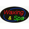 LED Sign - Waxing & Spa / 15"H x 27"W x 1"D