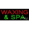 LED Sign - Waxing & Spa / 8"H x 20"W x 1"D