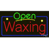 LED Sign - Waxing Open / 17"H x 32"W x 1"D