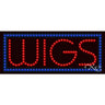 LED Sign - Wigs / 11"H x 27"W x 1"D