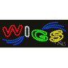 LED Sign - Wigs / 11"H x 27"W x 1"D