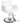 Ledger Modern Heavy-Duty Styling Chair / White by HANS Equipment