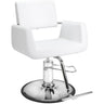 Ledger Modern Heavy-Duty Styling Chair / White by HANS Equipment