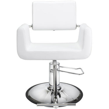 Ledger Modern Heavy-Duty Styling Chair / White by HANS Equipment