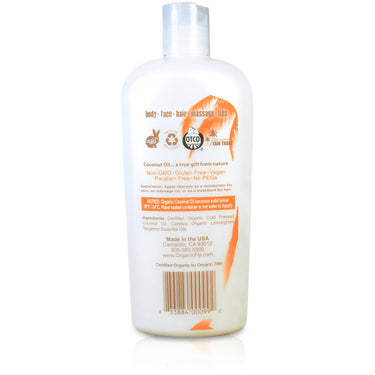 Lemongrass Tangerine Certified Organic Coconut Oil for Body & Hair / 12 oz. / Case of 8 Bottles by Organic Fiji by Organic Fiji