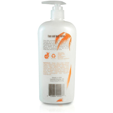 Lemongrass Tangerine Face & Body Lotion Infused with Raw Coconut Oil / 12 oz. / Case of 8 Bottles by Organic Fiji by Organic Fiji