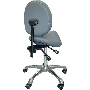 Liana Ergonomic Adjustable Saddle Stool / Grey by Avirra Spa Furnishings
