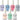 Lights Collection Nail Lacquers / 7 Color Set by Color Club