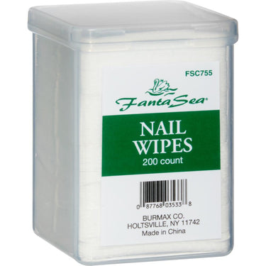 Lint-Free Cotton 2" X 2" Nail Wipes in a Container -  200 Count by Fantasea