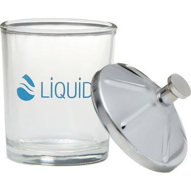 Liquid Glass Jar with Stainless Steel Lid / 75 mL. by DL Pro