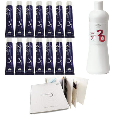 Lisap Absolute 3 Ammonia Free Color 14 Piece Stylist Kit
