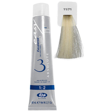 Lisap Easy Absolute 3 Ammonia Free Permanent Color - 11/71 - 2.11 oz. - 50 mL.