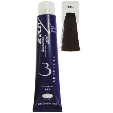 Lisap Easy Absolute 3 Ammonia Free Permanent Color - 4/03 - 2.11 oz. - 50 mL.