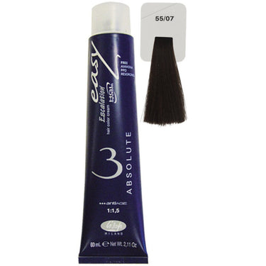 Lisap Easy Absolute 3 Ammonia Free Permanent Color - 55/07 - 2.11 oz. - 50 mL.