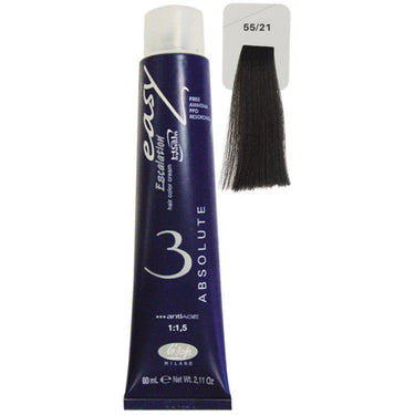 Lisap Easy Absolute 3 Ammonia Free Permanent Color - 55/21 - 2.11 oz. - 50 mL.