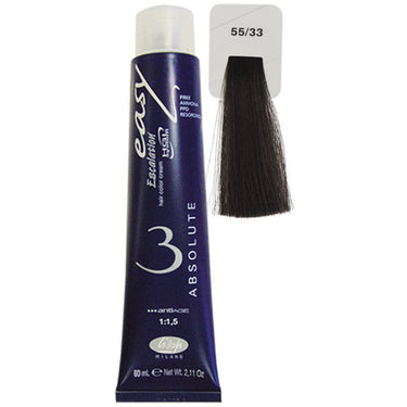 Lisap Easy Absolute 3 Ammonia Free Permanent Color - 55/33 - 2.11 oz. - 50 mL.