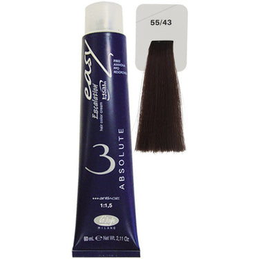 Lisap Easy Absolute 3 Ammonia Free Permanent Color - 55/43 - 2.11 oz. - 50 mL.