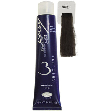 Lisap Easy Absolute 3 Ammonia Free Permanent Color - 66/21 - 2.11 oz. - 50 mL.