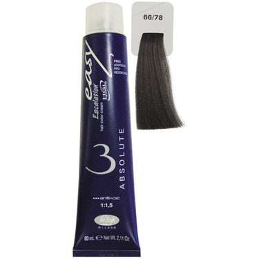 Lisap Easy Absolute 3 Ammonia Free Permanent Color - 66/78 - 2.11 oz. - 50 mL.
