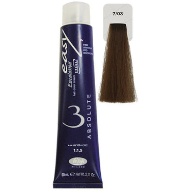 Lisap Easy Absolute 3 Ammonia Free Permanent Color - 7/03 - 2.11 oz. - 50 mL.