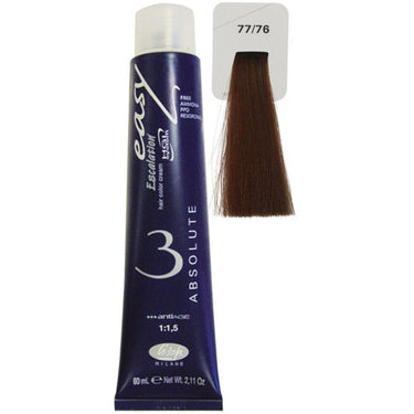 Lisap Easy Absolute 3 Ammonia Free Permanent Color - 77/76 - 2.11 oz. - 50 mL.