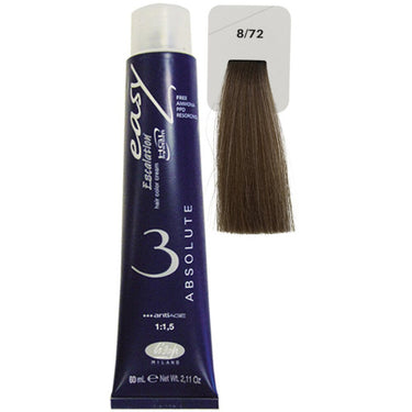 Lisap Easy Absolute 3 Ammonia Free Permanent Color - 8/72 - 2.11 oz. - 50 mL.