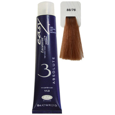 Lisap Easy Absolute 3 Ammonia Free Permanent Color - 88/76 - 2.11 oz. - 50 mL.