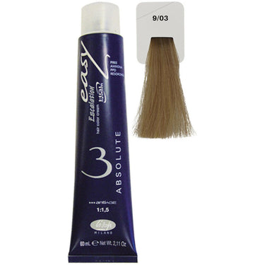 Lisap Easy Absolute 3 Ammonia Free Permanent Color - 9/03 - 2.11 oz. - 50 mL.