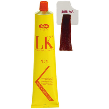 Lisap LK Anti-Age Permanent Color - 4/58 - 3.5 oz. - 100 mL.